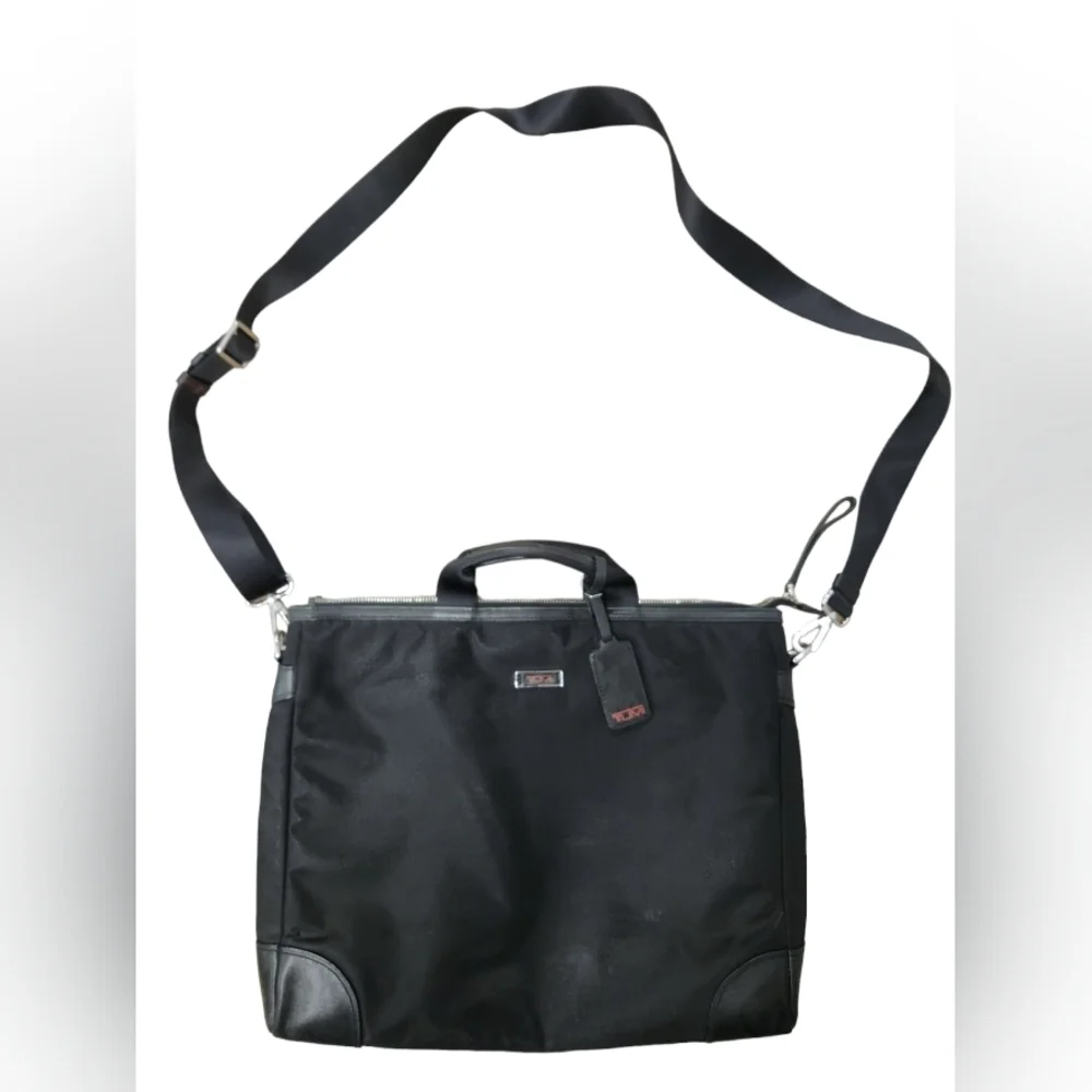 Tumi‎ Black Nylon Crossbody Laptop Case